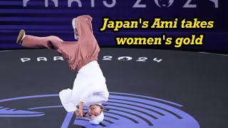 Breaking makes Olympic debut as Japans Ami takes womens gold [upl. by Wier]