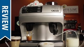 Gaggia Syncrony Logic RS SuperAutomatic Espresso Machine [upl. by Ayrb534]