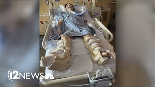 Woman survives brutal crash on US 60 [upl. by Aztiraj]