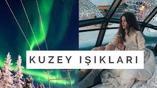 HAYALLERİM GERÇEK OLDU KUZEY IŞIKLARINI GÖRDÜK  Lapland VLOG [upl. by Kyla337]