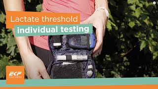 Lactate threshold individual testing with the Lactate Scout [upl. by Nairdad847]