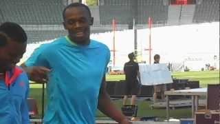 Usain Bolt  Training Session [upl. by Esinek656]