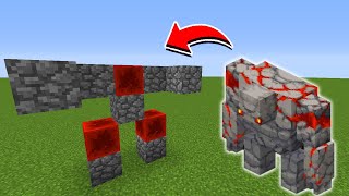 HOW TO SPAWN REDSTONE GOLEM IN MINECRAFT [upl. by Ahsinawt]