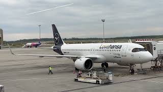 LH1341 Budapest nach Frankfurt mit Lovehansa Airbus A320neo A320271N Lingen ASMR [upl. by Omer598]