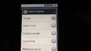 Check out all the TMobile G1 ringtones [upl. by Ahsinnor852]