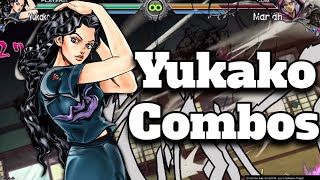 Yukako Yamagishi Combos  JoJos Bizarre Adventure All Star Battle R [upl. by Beverly]