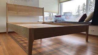 White Oak Bed Frame Build [upl. by Walls763]