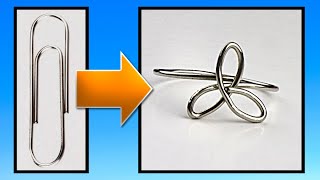 Paperclip or 20g Wire Triquetra Ring Jewelry Tutorial [upl. by Adni]