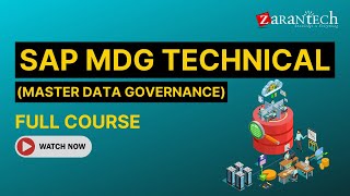 SAP MDG Technical Full Course  ZaranTech [upl. by Lyndsey]