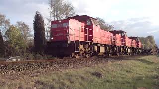 Serie 64006500 DBC met Gemixte Goederentrein op de Maaslijn te Venlo NL 2642017 [upl. by Lhary]