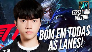 ESSA NOVA BUILD PARA O EZREAL MID TA IMORAL T1 KERIA TESTOU [upl. by Wina]