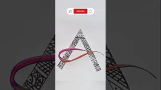 a letter mandala arta letter mandala drawing shorts youtubeshorts aesthetic [upl. by Warren]