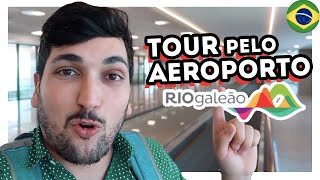 TOUR PELO AEROPORTO RIO GALEÃO  VOOS LOJAS e SALA VIP [upl. by Undis135]