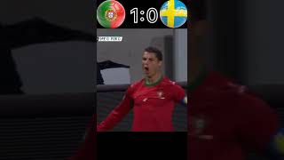 Full video ☝️Portugal vs Sweden 32 Ronaldo Hat trick vibe football [upl. by Sculley]