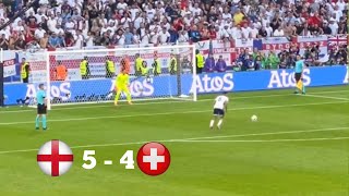 England 5  4 switzerland  Penalty Shotouts  Euro 2024 [upl. by Cotsen]