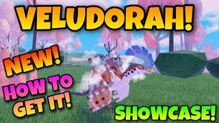 NEW CREATURE Veludorah Showcase HOW TO GET IT  Creatures of Sonaria [upl. by Shurlock]