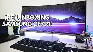 Samsung Curved Ultrawide CF791 Monitor ReUnboxing Indonesia [upl. by Marv732]