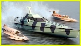 ⚓️ The Fastest WATER MACHINES in the World ► 3D Comparison ⚓️Ships Submarines Torpedoes [upl. by Zaccaria]