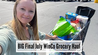 BIG Final July WinCo Grocery Haul  New Products Found [upl. by Naam]