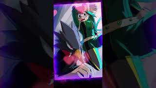 Tsuyu x Tokoyami edit My Hero Academia edit anime edit amv edit amv anime amv amv love 💜💚 [upl. by Bedelia]