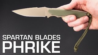 Spartan Blade Phrike Tactical USA Made Fixed Blade Knife Overview [upl. by Ahsineb]