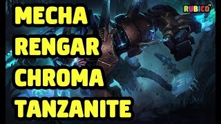 MECHA RENGAR CHROMA TANZANITE SKIN SPOTLIGHT  LEAGUE OF LEGENDS [upl. by Ragde691]