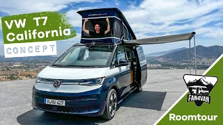 VW T7 California Concept 2024  Roomtour amp Weltpremiere des Campingbus [upl. by Artcele]