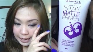 Rimmel Stay Matte Primer First Impression Review [upl. by Cheke]