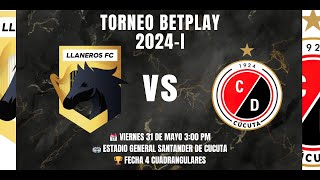 EnVivo Cuadrangulares Cúcuta Deportivo Vs Llaneros FC TorneoBetplay2024I Fecha 4 [upl. by Anivlis]