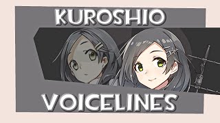 All Kuroshio Voicelines Kancolle [upl. by Bautram]