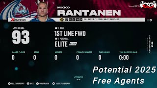 Potential NHL Free Agents in 2025 [upl. by Annerahs]