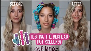 TESTING THE BEDHEAD BUBBLE HOT ROLLERS  Short Medium amp Long Hair [upl. by Brietta]