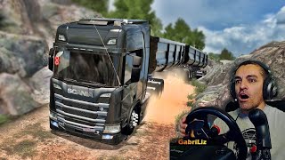 DESSA VEZ FUI ESPERTO COM O RODOTREM NESSE MORRO  Vida de Caminhoneiro 246  Euro Truck 2 [upl. by Gemperle37]