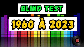 Blind test toutes générations 1960 à 2023  60 extraits 🚨 Niveau Facile [upl. by Derayne882]