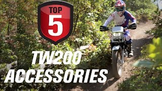 Top 5 Yamaha TW200 Accessories [upl. by Lizzie]