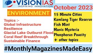 Environment  Vision IAS Monthly Magazine  October 2023  Current Affairs [upl. by Olimac]