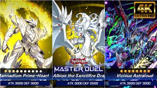 4K 60fps NEW ANIMATIONS in MASTER DUEL Mannadium Albion and Vicious Astraloud [upl. by Aubrey]