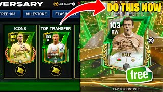 FREE 103OVR BALE Card amp Endrick Card in Anniversary Event FC Mobile 25 [upl. by Alyel]