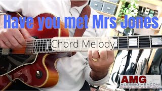 Have you met Mrs Jones Chord melody  Alessio Menconi [upl. by Ramberg]