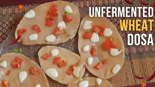 Unfermented Dosa Recipes  Wheat Dosa Recipe  Healthy Dosa recipes  Vanus food moods [upl. by Ellednahc]