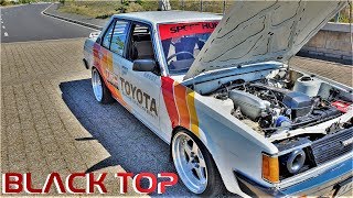 TOYOTA COROLLA DUAL BEAMS ENGINE SWAP  CRAZY BURNOUT [upl. by Aneloj744]