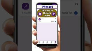 how to delete phonepe transaction history shorts youtubeshorts [upl. by Boffa]