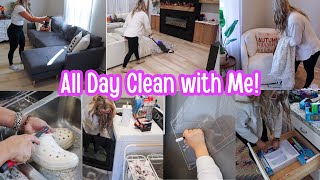 All day Clean with me  Extreme Cleaning  Realistic Working Mom Cleaning  Organizing amp Deluttering [upl. by Artim]