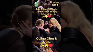 Celine Dion and Adele Tearfully Emotional Moment antesedepois beforeandafter celinedion adele [upl. by Alcott734]