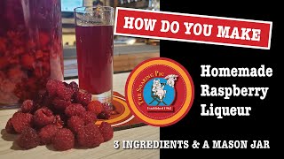 How to make Homemade Raspberry Liqueur [upl. by Beebe500]