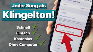 Jeden Song als iPhone Klingelton einrichten mit Garageband 2024 [upl. by Aicatsana]