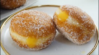 How To Make Lemon Filled Donuts [upl. by Dwane650]