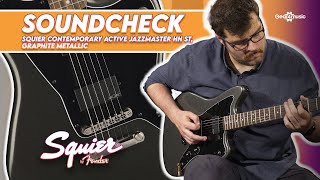 SOUNDCHECK  Squier Contemporary Active Jazzmaster HH ST Graphite Metallic [upl. by Dnalram]