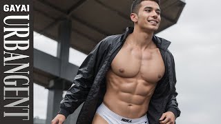 Dynamic City Vibes with Nike Sportswear  4k AiArt AiFashion MensFashion Lookbook [upl. by Adnal662]