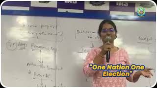 Debate on quotONE Nation ONE Electionquot  UPSC IAS Batch  RACE IAS [upl. by Nepean]